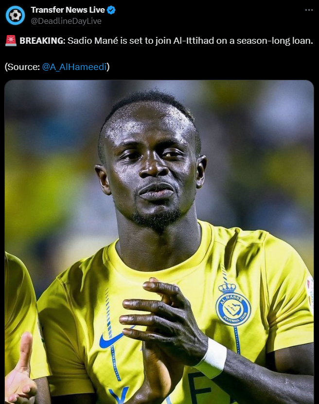 Sadio Mane może trafić na WYPOŻYCZENIE z Al-Nassr do... O.o